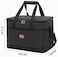 ماهمير شنطة تبريد كبيرة معزولة للاستخدام الخارجي سعة 33لتر قابلة لاعادة الاستخدام ومقاومة للماء من قماش اكسفورد بسعة كبيرة للحفاظ على الطعام طازجا للرجال والنساء والنزهات والشواء والشاطئ والغداء أسود
