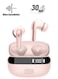 TCH Wireless Earbuds Pink L10 ENC" Bluetooth 5.3, "Stereo" Sound earbud, IPX4 Water Resistance, Voice Assistant, 13mm Earphones, "AI-Enhanced Calls, 2 Mics, 30-Hour Battery