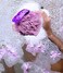 Solarae Purple Hair Scalp Massager, Shampoo Brush Soft Silicone Bristles and Bath Loofah Sponge Scrubber Exfoliator, Unisex Body &amp; Scalp Washing Scrubber for all Hair Types
