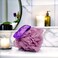 Solarae Purple Hair Scalp Massager, Shampoo Brush Soft Silicone Bristles and Bath Loofah Sponge Scrubber Exfoliator, Unisex Body &amp; Scalp Washing Scrubber for all Hair Types

