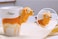 Adorable Animal Mugs: 3D Ceramic Cups with Cute Animal Handles Golden Retriever (Gift for Animal Lovers!)