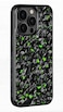 Iphone 14 Pro Real Forged Carbon Fiber iPhone 15 Pro  Case with a box Green color