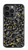 Iphone 15 Pro Real Forged Carbon Fiber iPhone 15 Pro  Case with a box gold color