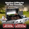 Royal Gourmet Gas Barbecue Grill With 3 Burners And Side Burner - Durable Cast Iron Grates, Spacious Outdoor BBQ Grill