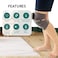 Heat Gen Electric Heated Knee Massager, Infrared Heat &amp; Vibration Joint Elbow Shoulder Knee Pain Relief Vibrator Massager, Adjustable Gears, Suitable for Injury, Knee Pain Surgery