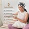 Zero Healthcare Electric Head Scalp Massager Portable Head Scratcher Rechargeable 5 Auto Modes 360 Degree&ndash; White/Grey
