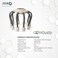 Zero Healthcare Electric Head Scalp Massager Portable Head Scratcher Rechargeable 5 Auto Modes 360 Degree&ndash; White/Grey