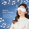 Zero Healthcare I-Vizz+ Eye Massager Rechargeable With Heat, Air Pressure And Vibration Massage, 180-degree Foldable, Portable Sleep Mask For Relieving Eye Fatigue- White