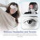 Zero Healthcare I-Vizz+ Eye Massager Rechargeable With Heat, Air Pressure And Vibration Massage, 180-degree Foldable, Portable Sleep Mask For Relieving Eye Fatigue- White