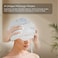 Zero Healthcare D&rsquo;Medizonic Head Massager with Heat Therapy &ndash; Electric Airbag Compression for Stress Relief, Headache &amp; Tension &ndash; Adjustable Fit, 4 Modes, Soothing Music &ndash; Portable &amp; Rechargeable Head Massage Device for Home &amp; Office