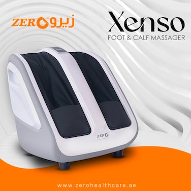 
جهاز تدليك القدم والساق XENSO من Zero Healthcare – جهاز تدليك كهربائي مع حرارة وضغط هوائي وتدليك باللف، 3 أوضاع ومستويات شدة قابلة للتعديل – للاستخدام المنزلي في الإمارات