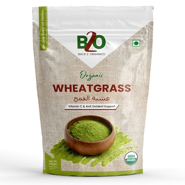 B2O Organic Wheatgrass Powder, 200 Gm