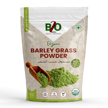 B2O Organic Barley Grass Powder, 200 Gm