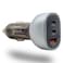 Grabit 68W Car Charger, Dual USB-C &amp; USB-A, Fast &amp; Safe Charging With 1M Type-C Cable, GCC-200