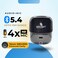 GRABIT GTUNES-GROOVE True Wireless Earbuds with Bluetooth 5.4 offer In-ear + Semi in-ear design. The 600mAh battery provides 6-hour playtime per charge, with 4 full recharges (Black)