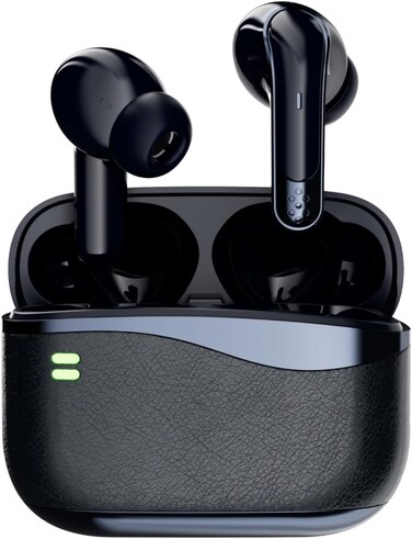GRABIT GTUNES-DUET-L True Wireless Earbuds ANC &amp; Dual Connectivity Enjoy -25dB ANC, Transparency Mode, and dual connectivity Compatible with iPhone, Samsung, OnePlus, Xiaomi, Huawei, Google (Blue)