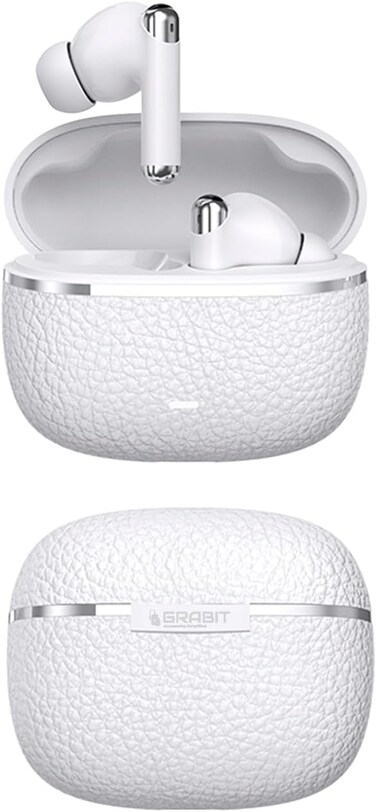 GRABIT GTUNES-GRAVELS True Wireless Earbuds &ndash; ANC &amp; HD Sound, Experience -25dB Active Noise Cancellation, rich 13mm audio with Bluetooth 5.4. Enjoy 5-hour playtime 20 hours with case