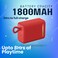 GRABIT G-BUDDY 5W Bluetooth Speaker Compact &amp; Durable Enjoy stereo sound with Bluetooth 5.4, USB &amp; Micro SD playback, and TWS pairing.1800mAh battery long playtime,IPX6 water resistance (Red)