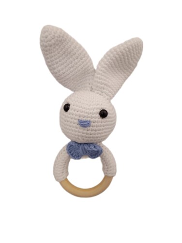 Pikkaboo - HeavenlyHugs Mr. Rabbit Handmade Crochet Teether