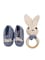 Pikkaboo-HeavenlyHugs Mr. Rabbit Handmade Crochet Teether and Booties