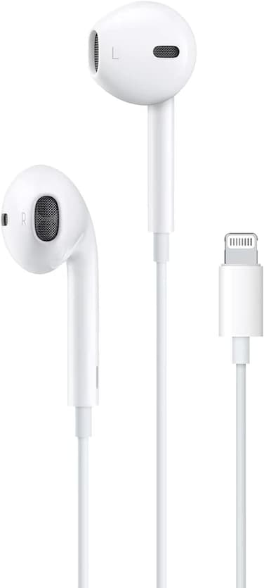 Glassology Wired In Ear Earphone White With Stereo Sound Driver Lightening connection