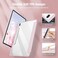 Glassology Hybrid Slim Case for Samsung Galaxy Tab S8 ULTRA with S Pen Holder Shockproof Cover with Clear Transparent Back Shell Auto Wake/Sleep and screen protector (Pink)