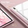 Glassology Hybrid Slim Case for Samsung Galaxy Tab S8 ULTRA with S Pen Holder Shockproof Cover with Clear Transparent Back Shell Auto Wake/Sleep and screen protector (Pink)