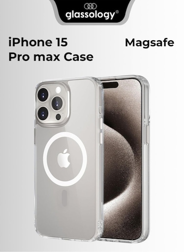 Glassology MagSafe Clear Case for iPhone 15 Pro Max &ndash; Slim &amp; Protective