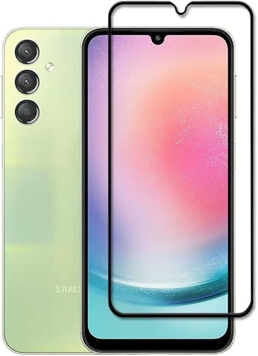 Galaxy A24 Tempered Glass Screen Protector full Glue Edge to Edge Screen Glass Anti-shatter 9H Hardness Scratch Proof Compatible for Samsung Galaxy A24