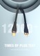Glassology Braided Lightning Charger Cable 1M USB A to Light Cable Fast Charging Braided Cord 18W Fast PD Charge for iPhone 14/14 Pro/14 Plus/14 Pro Max, ipad Pro, iPhone 8-13 All Series (Grey)