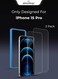Glassology 9H Tempered Glass Screen Protector 2 Pack with Installer for Apple iPhone 15 Series Ultimate Screen Protection for iPhone 15 Pro