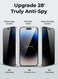 Glassology 9H Privacy Screen Protector for iPhone 16 Pro Ultimate Protection, Crystal Clear Clarity, and Full-Screen Coverage With Installer Frame included