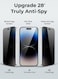 Glassology 9H Privacy Screen Protector for iPhone 16 Ultimate Protection, Crystal Clear Clarity, and Full-Screen Coverage With Installer Frame included