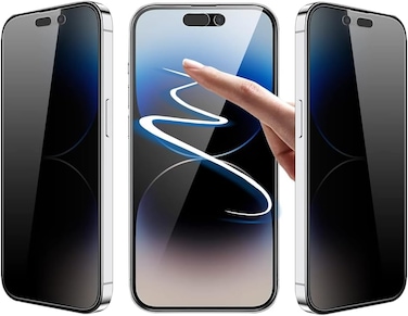 Glassology 9H Privacy Screen Protector for iPhone 16 Ultimate Protection, Crystal Clear Clarity, and Full-Screen Coverage With Installer Frame included