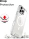 Glassology Magnetic Clear Case series for iPhone, Shockproof Protection, Anti-Yellowing, Wireless Charging Compatible (16 Pro)