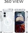 Glassology Magnetic Clear Case series for iPhone, Shockproof Protection, Anti-Yellowing, Wireless Charging Compatible (16 Plus)