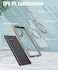 Glassology 360&deg; Rotate Ring Stand Magnetic Case For Samsung Galaxy S24 Ultra (Gray)