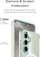 Glassology Clear Case for Samsung Galaxy S24 Plus, Magnetic Non-Yellowing Case, Shockproof Protection