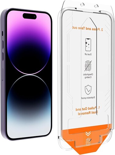 Glassology Tempered Glass Screen Protector with Installer Kit for Apple iPhone 16  Bubble-Free, Easy Installation, High Durability, Ultra-Clear Transparency