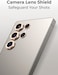 Glassology Samsung Galaxy Ultra Series Camera Lens Guard, Shatterproof, High Transparency, Case Friendly design, Premium Tempered Glass, Ensure durability and clarity. (S25 Ultra Gold)