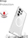 Glassology Clear Case for Samsung Galaxy S25 Ultra, Magnetic Non-Yellowing Case, Shockproof Protection