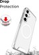 Glassology Clear Case for Samsung Galaxy S25 Plus, Magnetic Non-Yellowing Case with Shockproof Protection