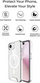 Glassology Clear Magnetic Case for iPhone 16e, Crystal Clear Hard Back Cover, Shockproof Silicone Frame