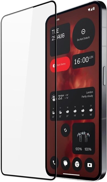 Screen Protector for Nothing Phone 3A Tempered Glass Screen Protector 9H Hardness Anti Fingerprint Scratch Resistance Glass