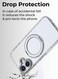 Glassology 360&deg; Rotating Ring Stand Magnetic Case Compatible with iPhone 17 &ndash; White Shockproof, Slim Protective Cover with Magnetic Charging Support