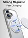 Glassology 360&deg; Rotating Ring Stand Magnetic Case Compatible with iPhone 17 &ndash; Grey, Shockproof, Slim Protective Cover with Magnetic Charging Support