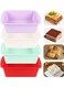 Pack Square Cake Pans, Non-stick Silicone Baking Pan, Cake Molds for Brownies, Bread, Lasagna and Cake for Oven, Microwave, Dishwasher
