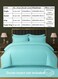 MAXQON 6-Piece Duvet Cover Set &ndash;Queen Size, Includes 1 Duvet Cover(220x240cm), 1 Fitted Sheet(150x200+30cm) 4 Pillowcases(53x75cm), Color Sky blue