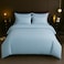 MAXQON 6-Piece Duvet Cover Set &ndash;Queen Size, Includes 1 Duvet Cover(220x240cm), 1 Fitted Sheet(150x200+30cm) 4 Pillowcases(53x75cm), Color Sky blue