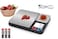 Digital Kitchen Scale, Rechargeable Dual Platform Food Scale with Measuring Spoons, Precision Capacity (0.1g/0.01g), Suitable for Weight Loss, Cooking and Baking